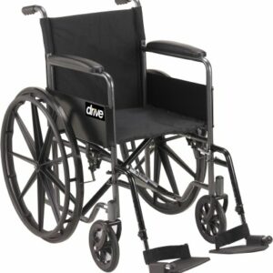 WHEELCHAIR, SILVER SPORT 18" SSWING REST 6ARM D/S