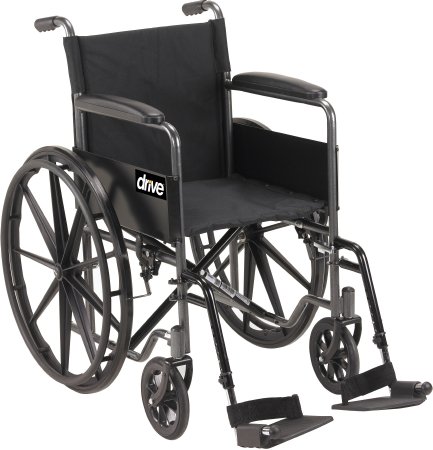 WHEELCHAIR, SILVER SPORT 18" SSWING REST 6ARM D/S