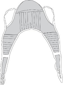 SLING, PATIENT LIFT PADDED LG