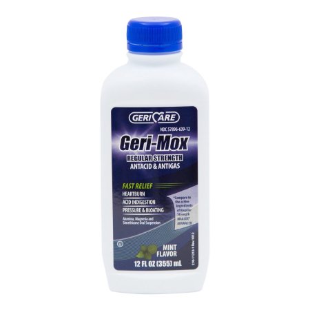 ANTACID, LIQ GERI-MOX ANTIGAS REG STRNTH MINT 12OZ (12/CS)