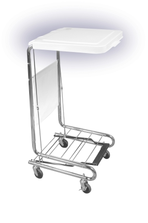 HAMPER, STAND WHT