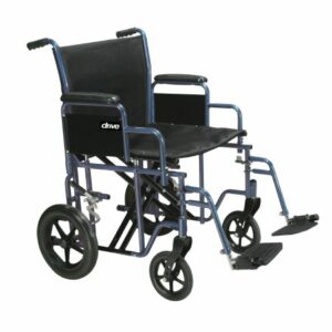 CHAIR, TRANSPORT STEEL 20" BLUD/S