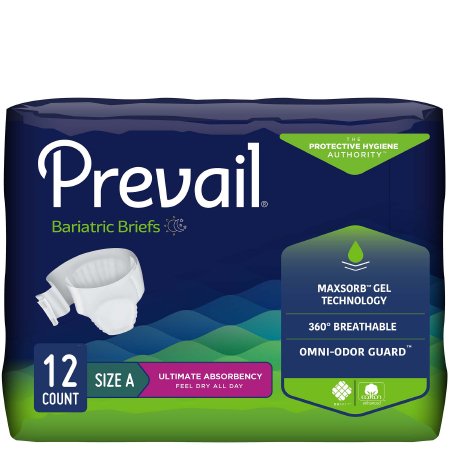 BRIEF, PREVAIL ADLT XXLG (12/ BG 4BG/CS)