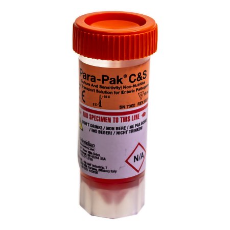 CULTURE & SENSITIVITY, PARA-PAK VL ORG CAP (20/BX 6BX/