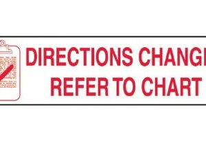 LABEL, DIRECTION CHANGE REFER TO CHART (1000/PK)
