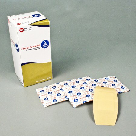 BANDAGE, ADHSV PLAS 2"X4.5" XLG STR (50/BX 24BX/CS