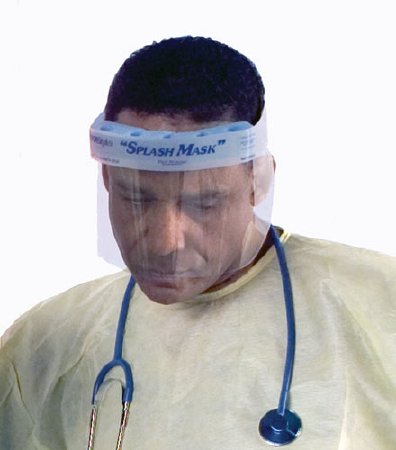 SHIELD, FACE CRL W/VELCRO STRAP (50/CS)