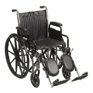 WHEELCHAIR, SPORT II REAR-WHEEL OPERATED SLVR 20"