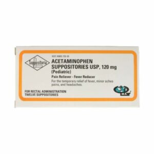 ACETAMINOPHEN SUPPOSITORY  120MG 12/BX