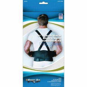 BACK SUPPORT, 9" BLK XLG      SCOTSP