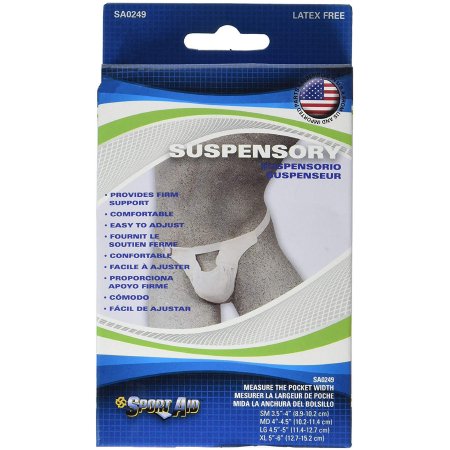 SUSPENSORY, W/ELAS BAND MED WHT