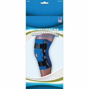 KNEE SUPPORT, HINGED BLU XLG