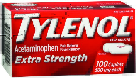 TYLENOL, CAP XS 500MG (100/BX 48BX/CS)