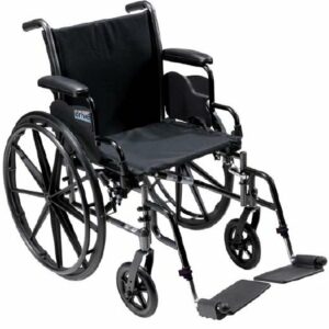 WHEELCHAIR, FLPBCK FULL ARM ELV LGREST 20"