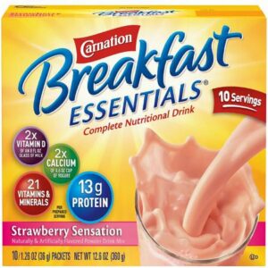CARNATION INST BRKFST, PDR STRWBRY (10/BX 6BX