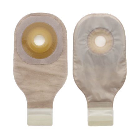 POUCH, DRN CONVEX 1PC TRANSP W/TAPE 2" (5/BX)