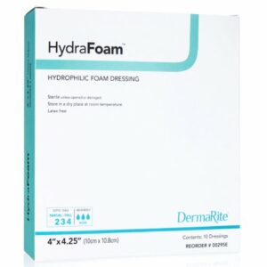 DRESSING, HYDRAFOAM 4X4.25" (10/BX)
