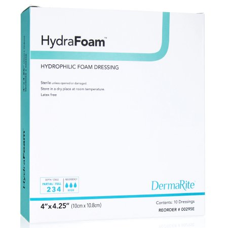 DRESSING, HYDRAFOAM 4X4.25" (10/BX)