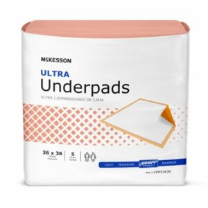 UNDERPAD, HEAVY ABSRB  36X36 (5/BG 10BG/CS)