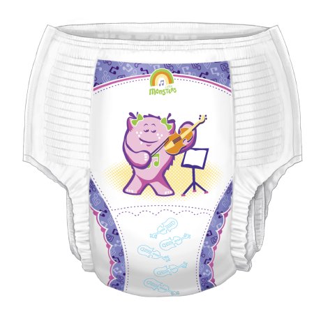 PANTS, CURITY TRAINING GIRL XLG 38+ LBS (19/BG4BG/CS) KENICO