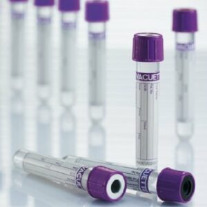 TUBE, BLD COL K2EDTA LAV/WHT 2ML PET VACUETTE (50/BX 24BX/CS