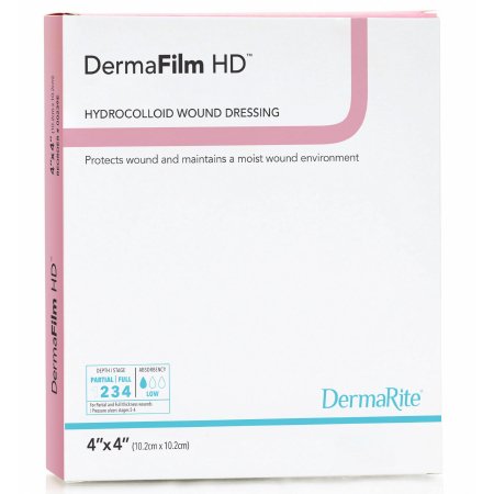 DRESSING, DERMAFILM THIN 4X4 (10/BX)