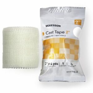 TAPE, CAST WHT LF 2"X4YDS (10RL/BX)
