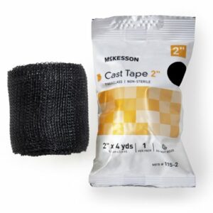 TAPE, CAST BLK LF 2"X4YDS (10RL/BX)
