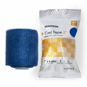 TAPE, CAST BLU LF 2"X4YDS (10RL/BX)