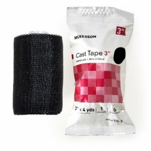 TAPE, CAST BLK LF 3"X4YDS (10RL/BX)