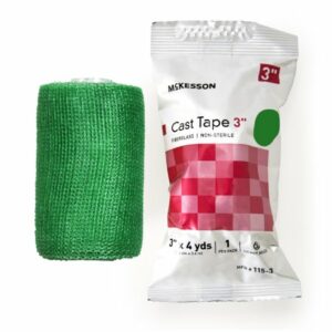 TAPE, CAST GRN LF 3"X4YDS (10RL/BX)