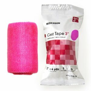 TAPE, CAST PNK LF 3"X4YDS (10RL/BX)