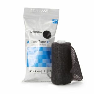 TAPE, CAST BLK LF 4"X4YDS (10RL/BX)