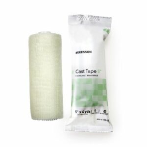 TAPE, CAST WHT LF 5"X4YDS (10RL/BX)