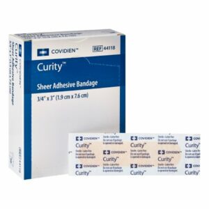 BANDAGE, SHEER 3/4X3 (50/BX 72BX/CS)                  KENDAL