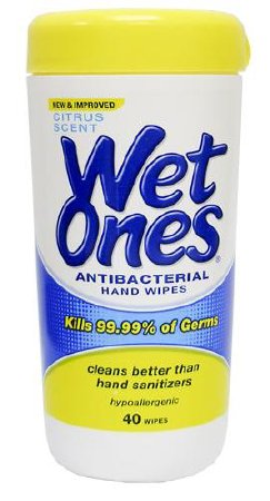 TOWELETTE, WET ONES (40/PK)