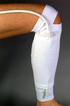 HOLDER, LEG BAG FABRIC LOWER LEG WHT LG