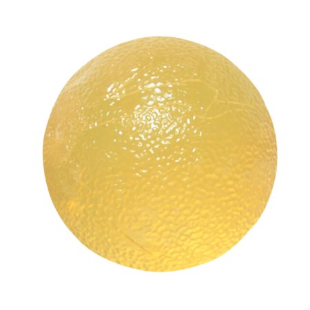 BALL, CANDO EXERCISE F/GRIP STRENGTH YLW