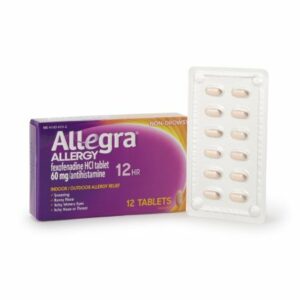 ALLEGRA 12HR, TAB 60MG ADLT (12/BX)