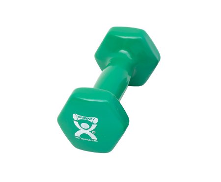 DUMBELL, VYNL IRON GRN 3LB D/S