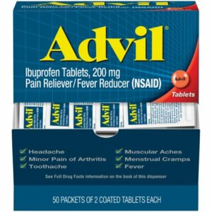 ADVIL, TAB 200MG DISPENSER 2X50 (100/BX)