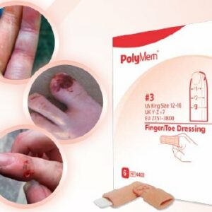 DRESSING, FNGR/TOE 2POLYMEN 8-12 (6/BX 5BX/CS)