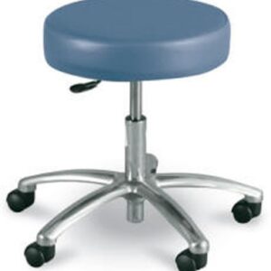 STOOL, EXAM W/O BACK ROUND BLU
