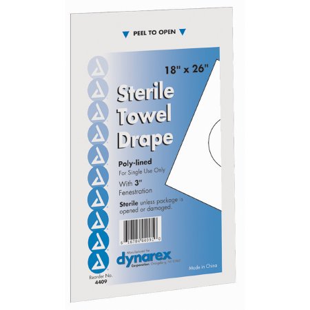 TOWEL, DRAPE FENSTRATED DISP STR (50/BX 6BX/CS)