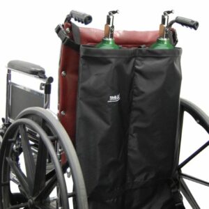 HOLDER, OXYGEN TANK DBL F/WHEELCHAIR