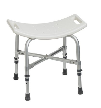 BENCH, BATH BARIATRIC W/O BCK AND ARMS 500LB WHT