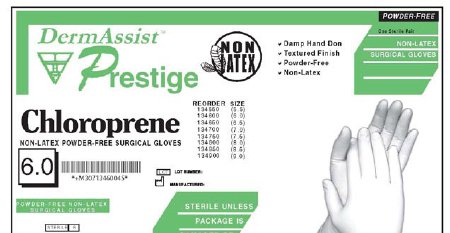 GLOVE, SURG PLYCHPRN 6.5 STR2 TXT (25PR/BX 4BX/CS)