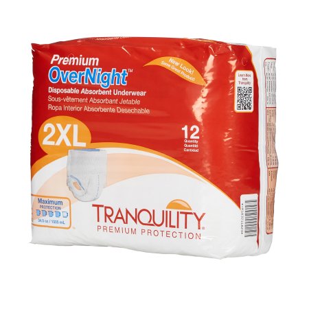 UNDERWEAR, PREM TRANQ DISP 2XLG (12/BG 4BG/CS)