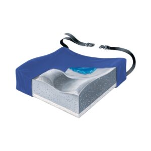CUSHION, CONTOUR GEL/FM W/LOW-SHEAR CVR 20X16X3.5" D/S