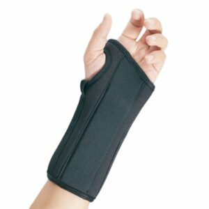 WRIST SPLINT, PRO-LITE BLK LT MED 8"